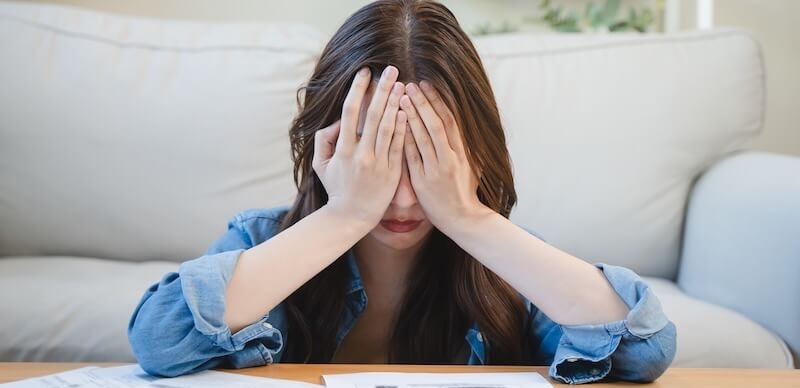 自信をなくす女性