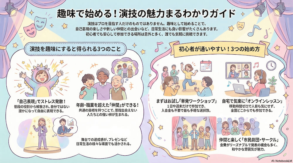 趣味で始める!演技の魅力