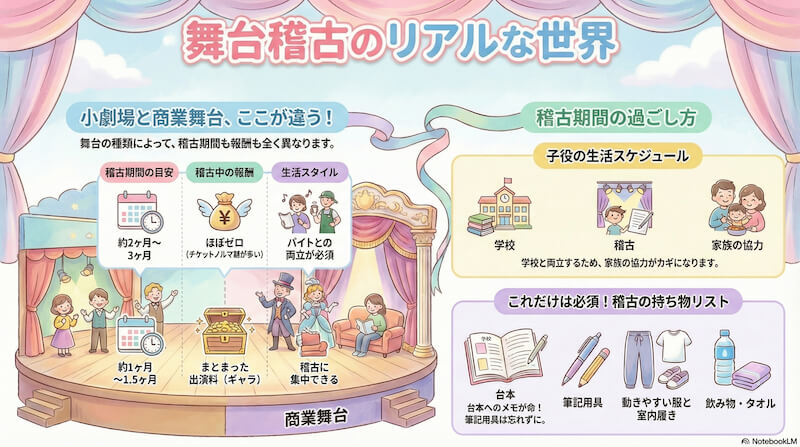 舞台稽古の期間と生活のリアル